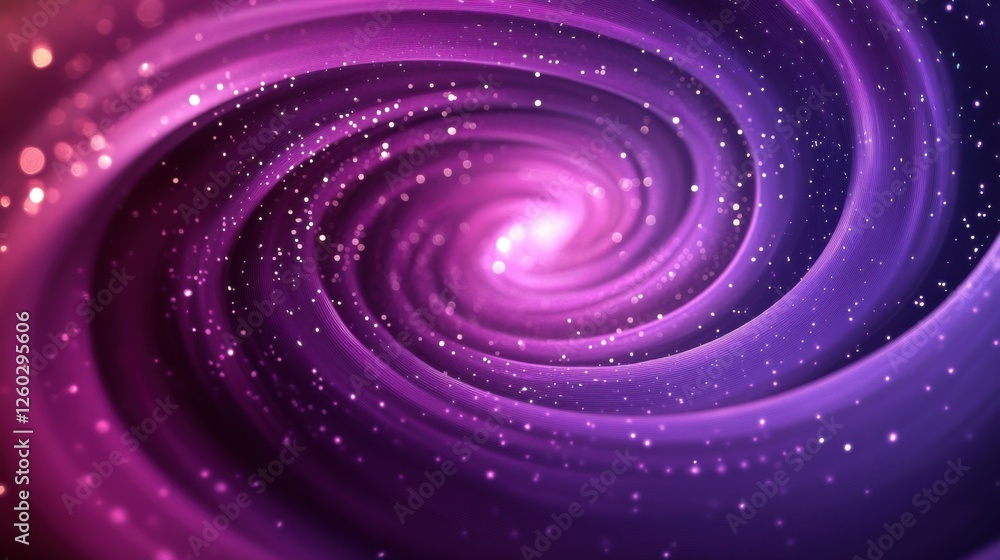 Obraz premium Abstract dynamic purple swirl background with radiant light effects. Featuring vibrant purple swirls, ideal for creative and visually stimulating projects.