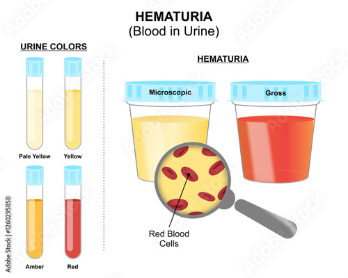 Blood In Urine (Hematuria) Illustration