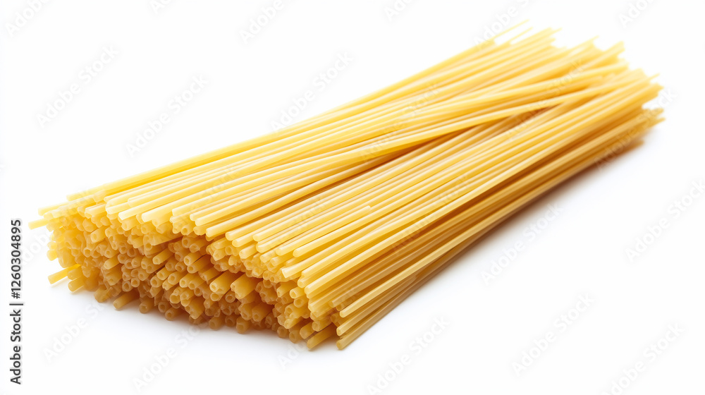 Pasta spaghetti noodles with forks isolated on white background Pasta spaghetti noodles with forks isolated on white background