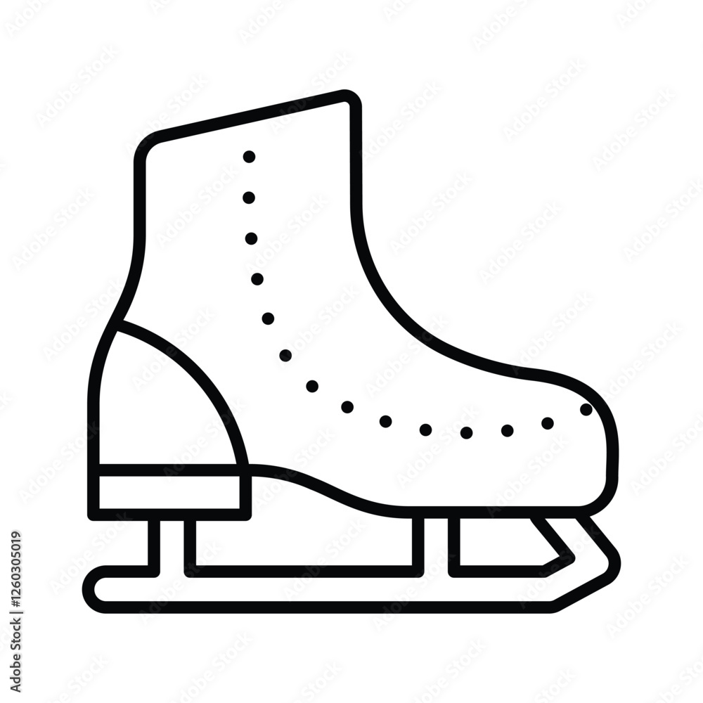 Take a look at this amazing icon of skating shoes in modern style Take a look at this amazing icon of skating shoes in modern style