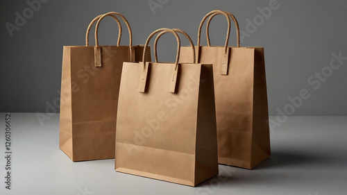 Brown Kraft Paper Bags with Handles – Eco-Friendly Packaging Solution

