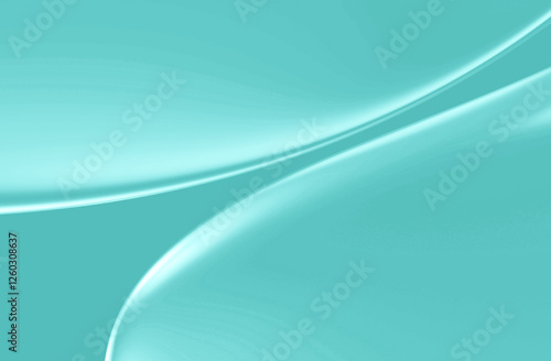 Elegant Clear Teal Curve Background for Modern Designs