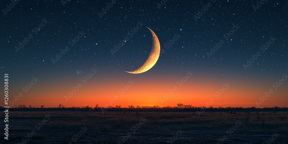 Tranquil Dusk Sky with Crescent Moon and Scattered Clouds for Introspective Evening Designs
Tranquil Dusk Sky with Crescent Moon and Scattered Clouds for Introspective Evening Designs