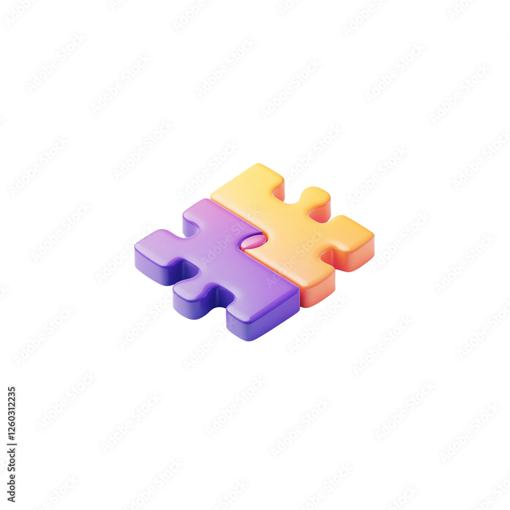 Puzzle pieces, put together, white background, bright colors. Puzzle pieces, put together, white background, bright colors.