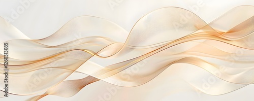 Luxury linear golden hills. Abstract landscape with field or meadow. Elegant pastel light brown abstract background combined
