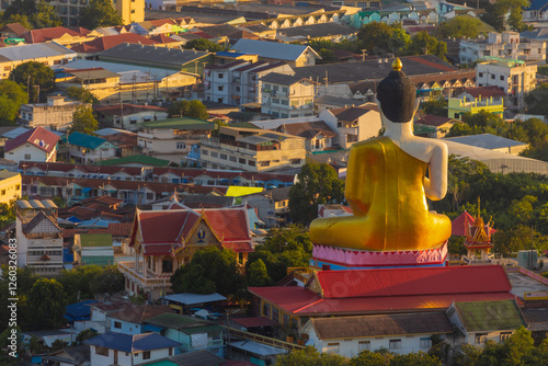 Wat Khiriwong is an important temple in Nakhon Sawan. It is located on the top of Khao Daowadueng. It is important to the Buddhists of the local people,It offers a 360-degree view of Nakhon Sawan  photo