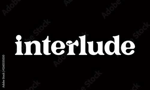 interlude logotype, bold and fun 