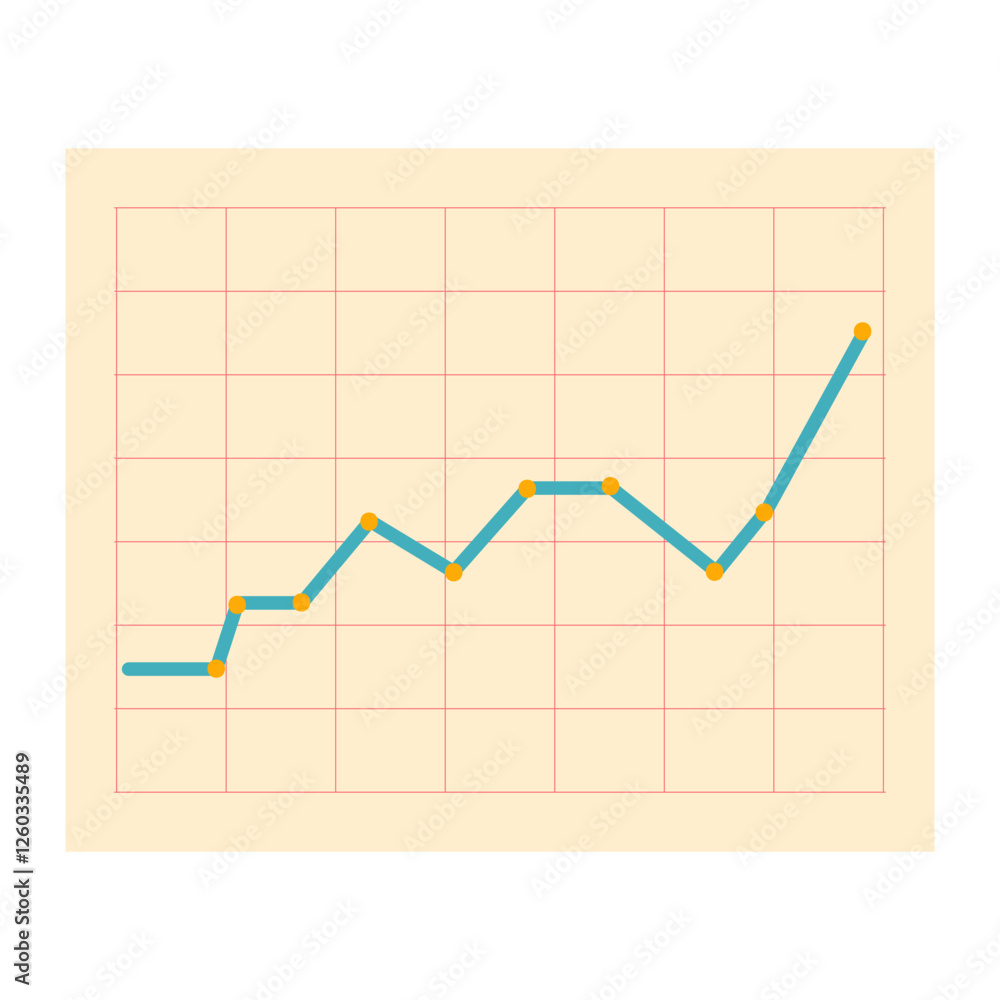 Line Finance Business Chart Illustration Line Finance Business Chart Illustration