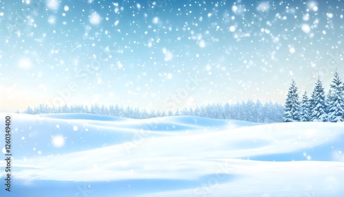 Wallpaper Mural winter forest landscape Torontodigital.ca