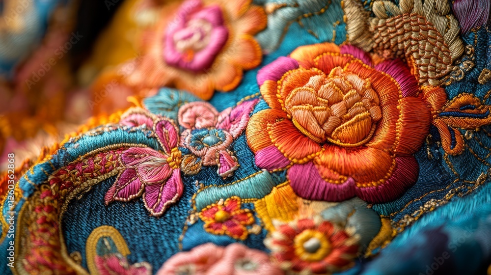Fototapeta premium A close-up of a colorful Chinese New Year dragon costume, with intricate embroidery and bright colors 