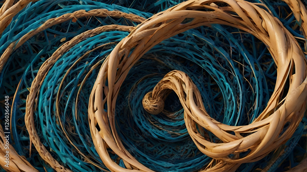 Abstract twisted shape representing closed lo Abstract twisted shape representing closed lo