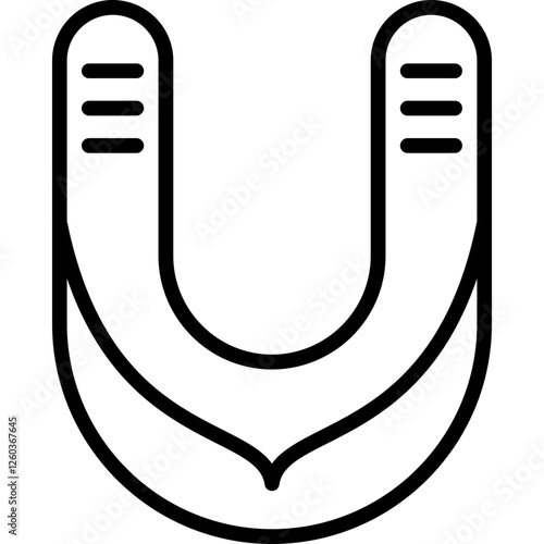 Mouthguard Icon Vector Element