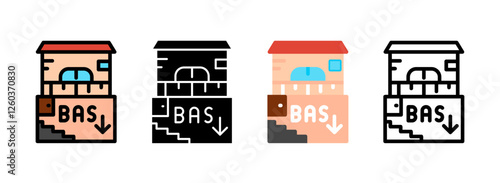 Set of Basement Icon