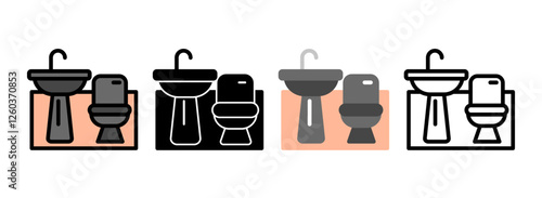 Set of Bathroom Icon