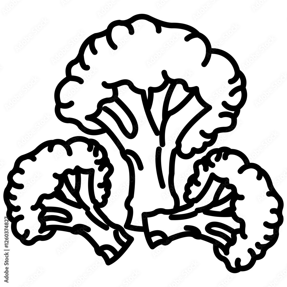 Obraz premium broccoli icon