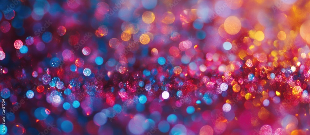 Naklejka premium Abstract colorful bokeh background for Christmas and New Year holiday celebrations with vibrant festive lights and soft blur effects