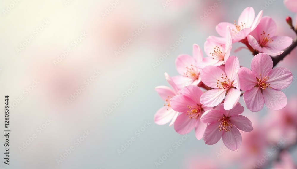 Sweet Osmanthus flowers on a soft pastel background, blooms, delicate, petals Sweet Osmanthus flowers on a soft pastel background, blooms, delicate, petals