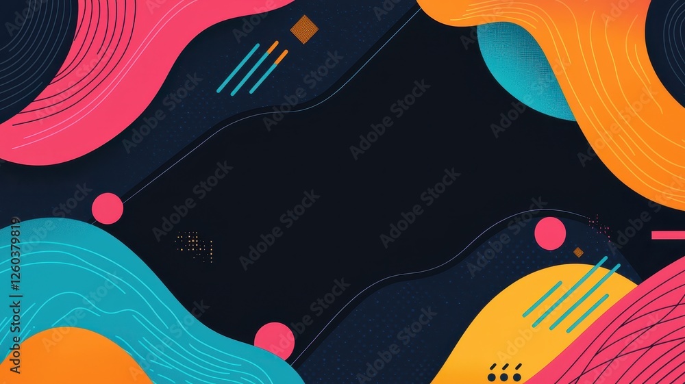 Abstract Colorful Background with Dynamic Shapes and Vibrant Hues for Modern Design Abstract Colorful Background with Dynamic Shapes and Vibrant Hues for Modern Design