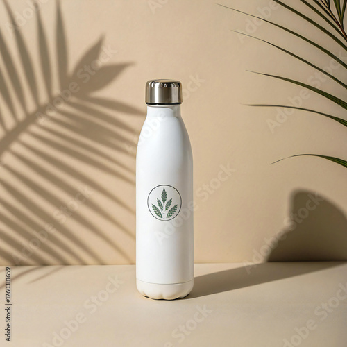 Designer white bottle photo