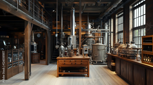forklift in warehouse