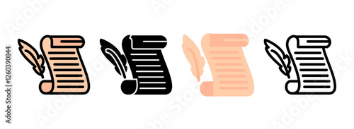 set of Poem Icon
