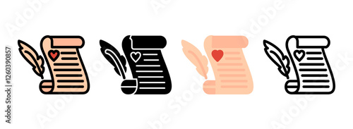 Photos set of Sonnet Icon