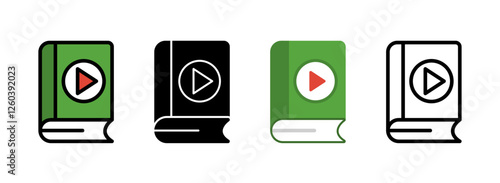 set of Audiobook Icon