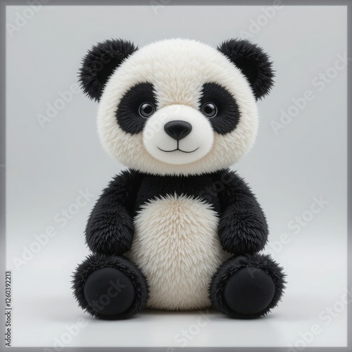 Adorable Plush Panda Toy, Soft and Cuddly Stuffed Animal for Kids and Collectors, Perfect Gift and Decoration Piece
