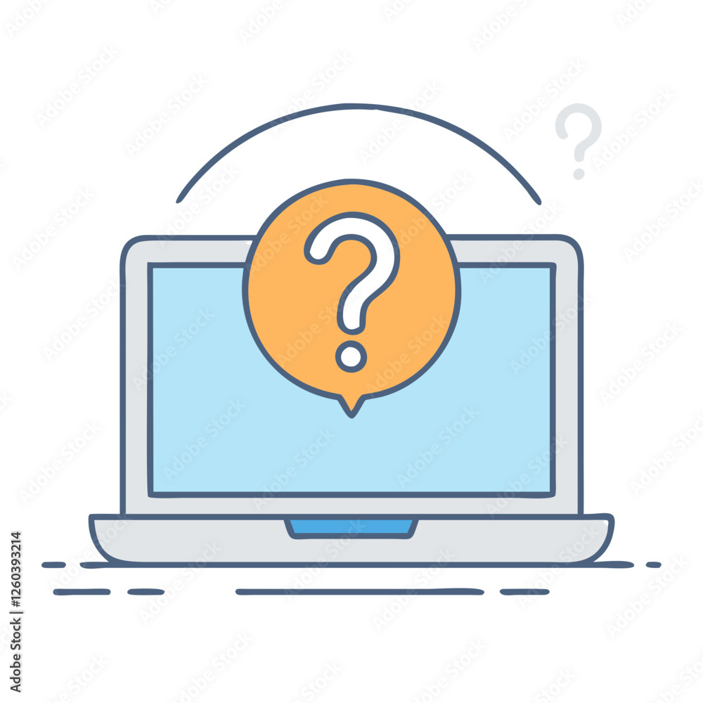 laptop with question mark icon, laptop with question mark vector illustration-laptop with question mark perfect for laptop with question mark logos and icons laptop with question mark icon, laptop with question mark vector illustration-laptop with question mark perfect for laptop with question mark logos and icons