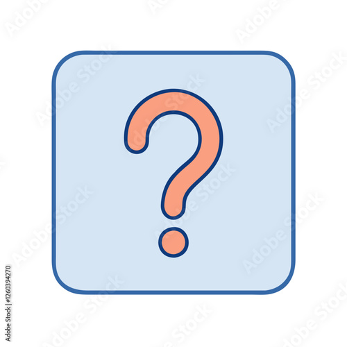 question mark in a square icon, question mark in a square vector illustration-question mark in a square perfect for question mark in a square logos and icons
