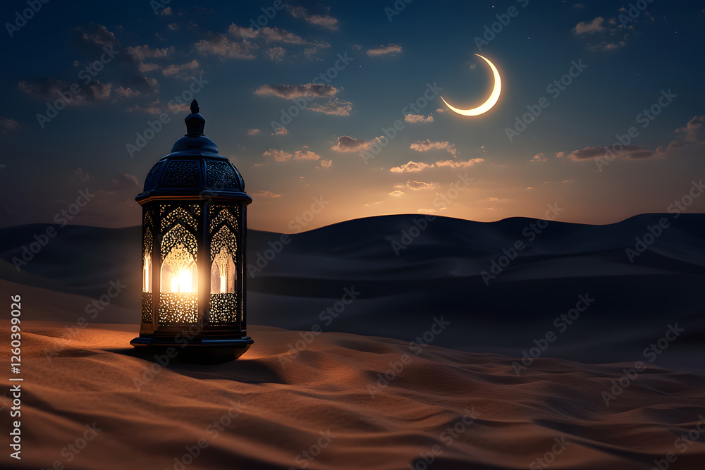 Ornamental Arabic lantern with burning candle glowing at night mosque background. Festive greeting card, invitation for Muslim holy month Ramadan Kareem. Ornamental Arabic lantern with burning candle glowing at night mosque background. Festive greeting card, invitation for Muslim holy month Ramadan Kareem.