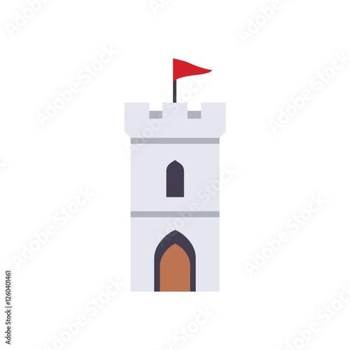 Schilderij op canvas Vector modern buildings skyscrapers set city elements stylish architecture colle