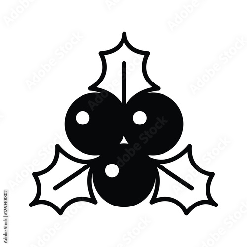 Check this carefully designed christmas berries vector, know as holy berries