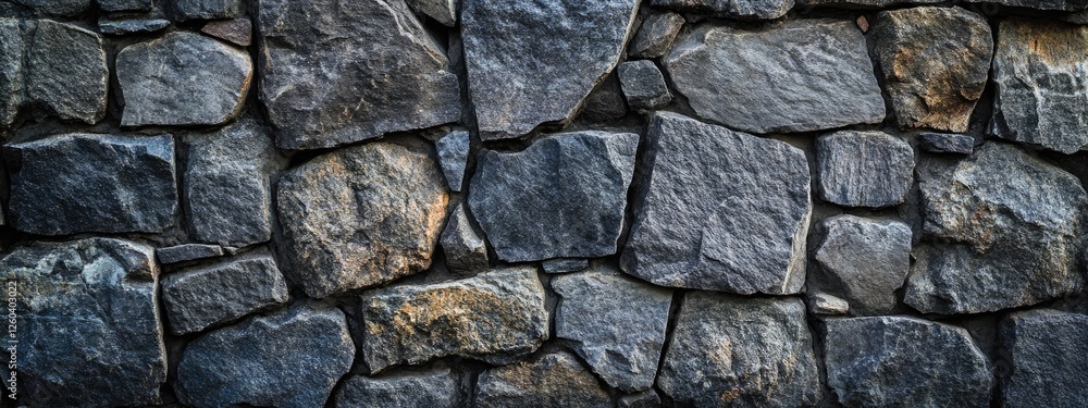 Textured dark grey stone wall background with empty space for creative design and text application in various projects. Textured dark grey stone wall background with empty space for creative design and text application in various projects.