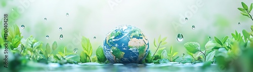 Water conservation and environmental protection concept photo