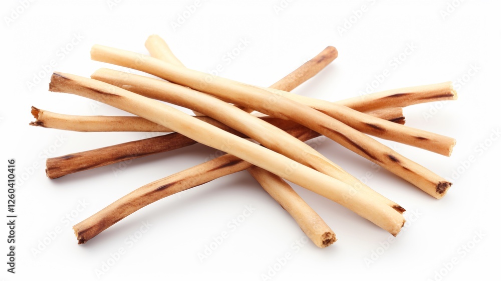 Vanilla Sticks on White Background Vanilla Sticks on White Background