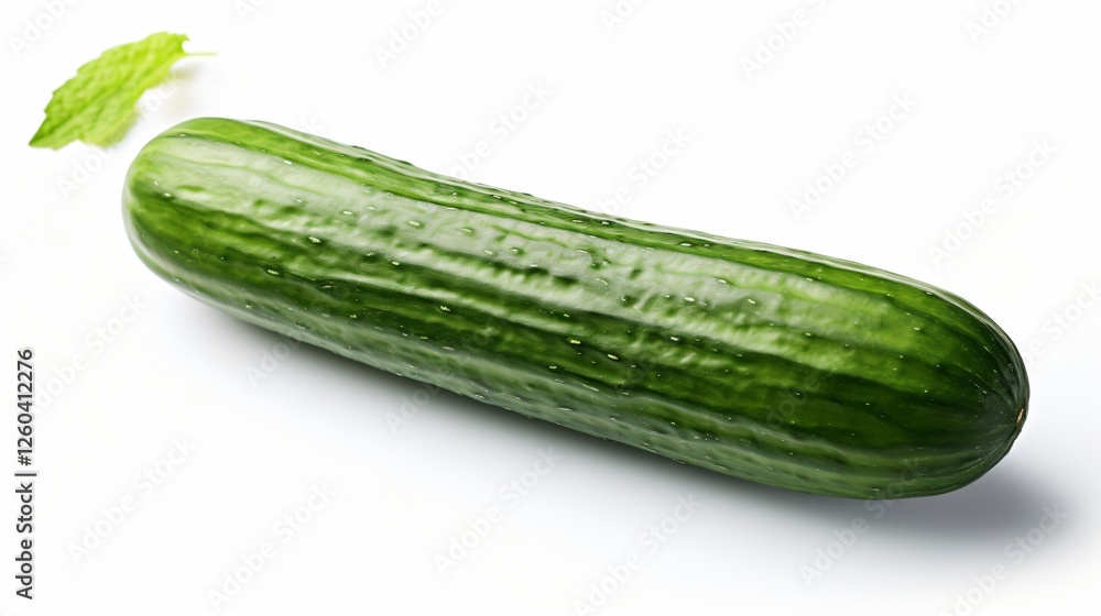 Fresh Cucumber on White Background Fresh Cucumber on White Background