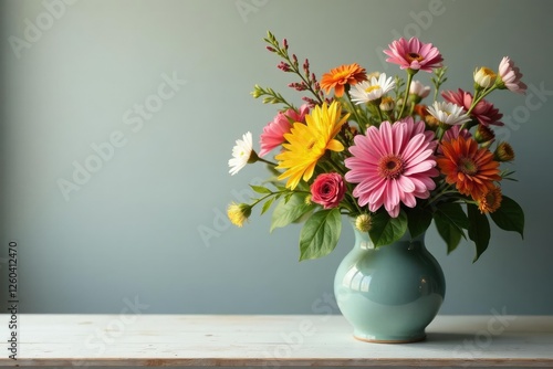 Wallpaper Mural A mix of wild and cultivated flowers in a vase, nature, eclectic, vase Torontodigital.ca