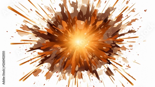 Explosion Border Isolated Transparent Background