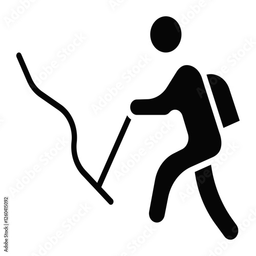 Person Hiking Icon
