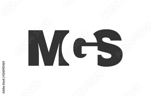 MGS logo design. Initial letter M G S bold font style for tech startups, consulting, corporate branding. Creative company name, headlines typography identity, trendy logotype.