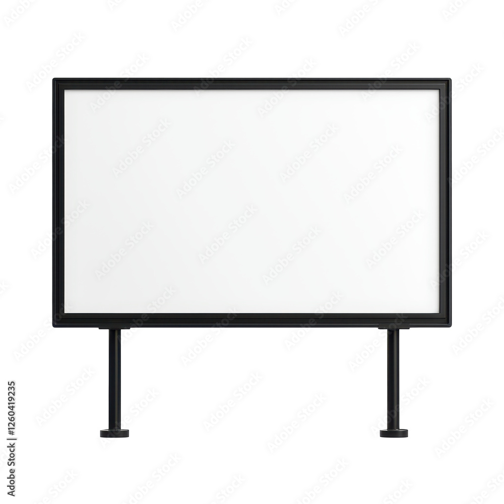 Naklejka premium Blank billboard for advertising display in urban setting