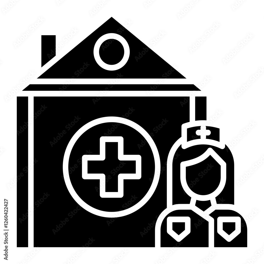 Fototapeta premium Nursing Home Icon