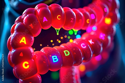 Microscopic view of complete intestinal absorption.
