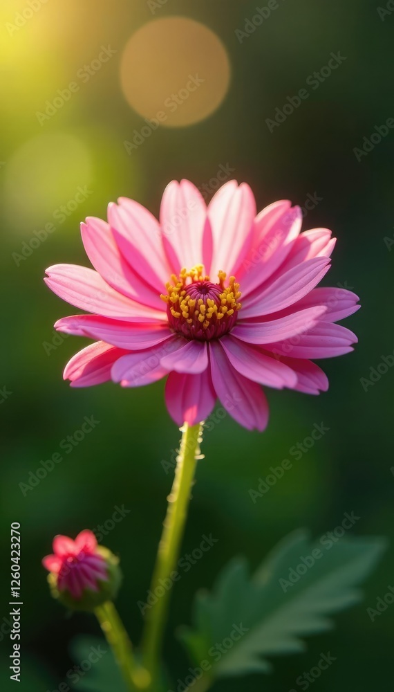 Obraz premium Tiny Tripleurospermum petals shimmer in sunlight, delicate petals, botanical, inodorum