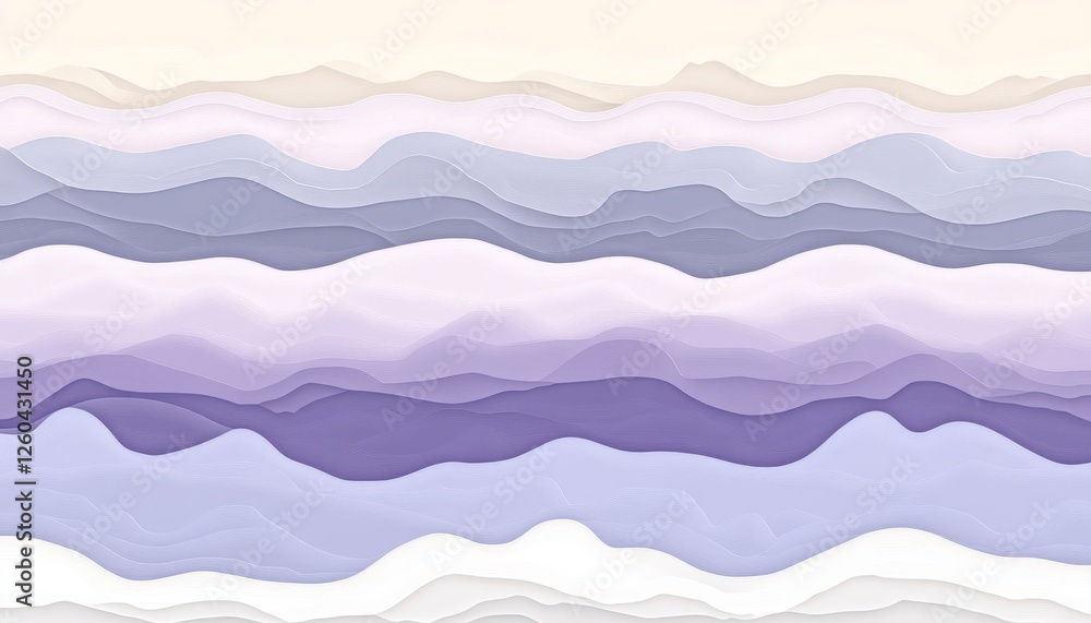 Light Lavender Gray to Soft Violet 3D Low-Profile Style Wave Texture Pattern Background. Light Lavender Gray to Soft Violet 3D Low-Profile Style Wave Texture Pattern Background.