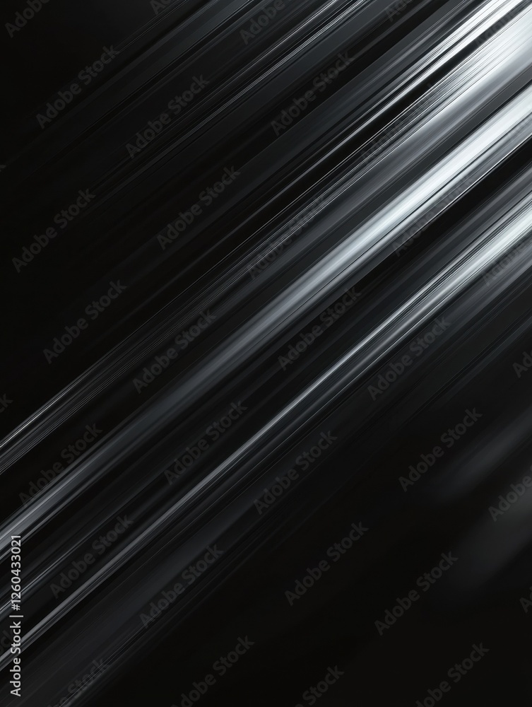 Obraz premium Dark deep black dynamic abstract vector background with diagonal lines. Modern creative premium gradient