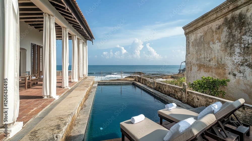 Fototapeta premium See the ancient Dutch Galle Fort, where the views are breathtaking!