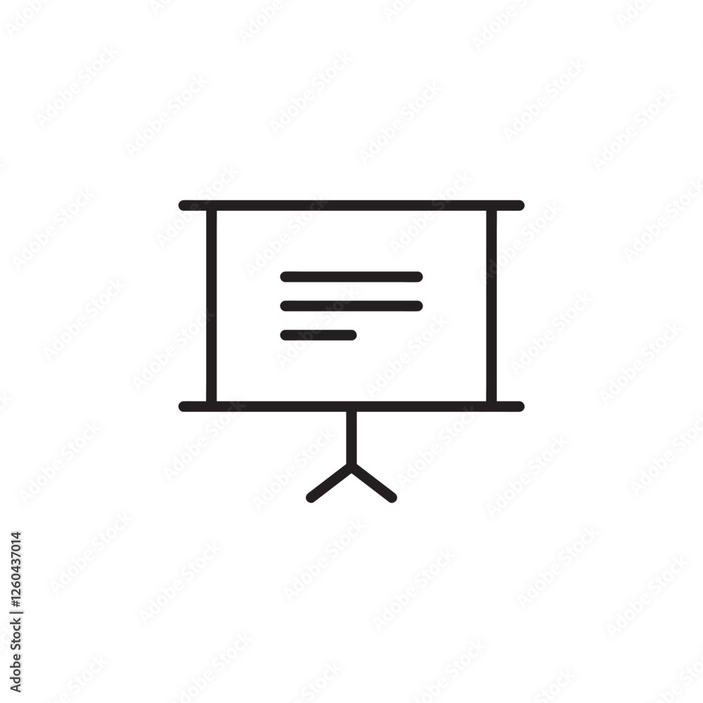 Presentation flat icon vector illustration
Presentation flat icon vector illustration