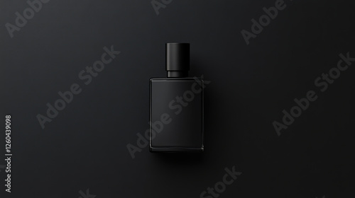 sleek and minimalist men fragrance bottle with dark design, perfect for modern aesthetics. This elegant piece adds touch of sophistication to any collection